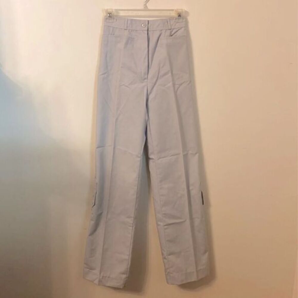 Vintage Gray Bell Roll‎ Up Bottom Pants